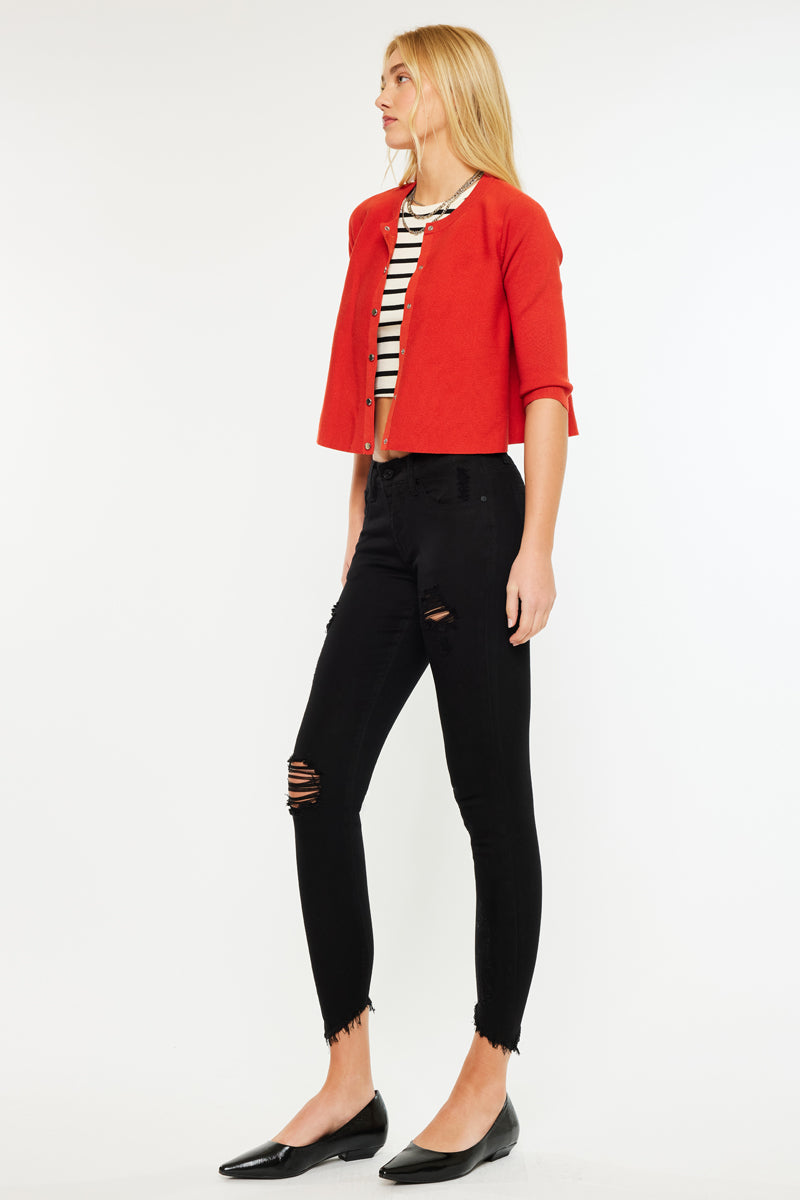 Brianna Mid Rise Ankle Skinny Jeans - Official Kancan USA