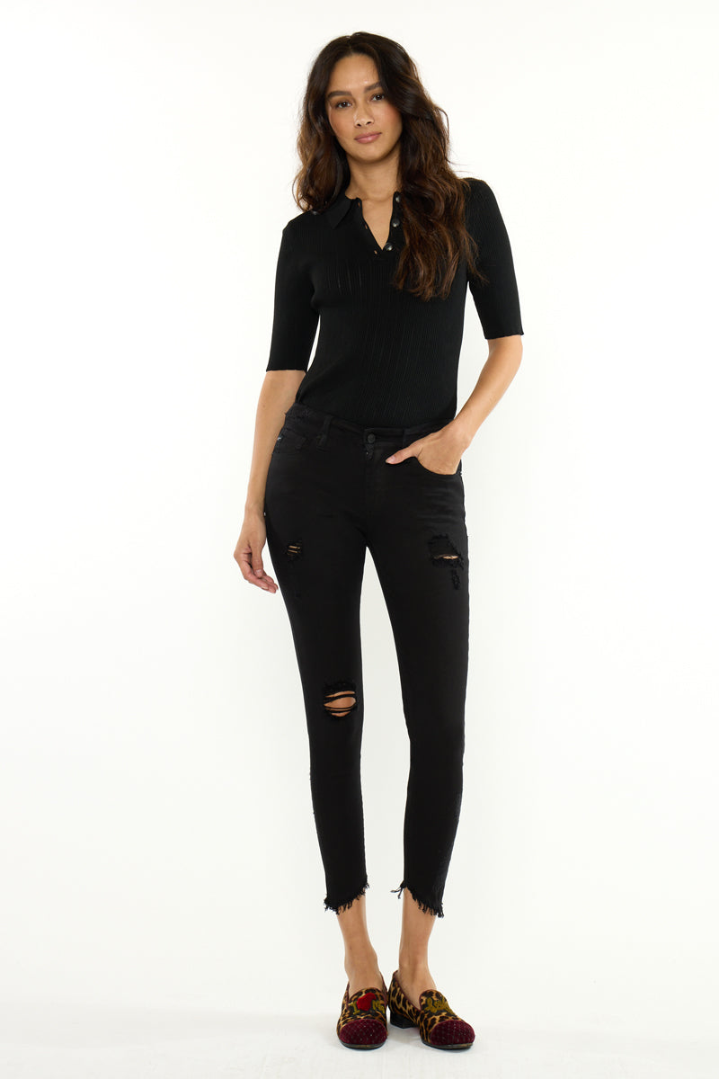 Brianna Mid Rise Ankle Skinny