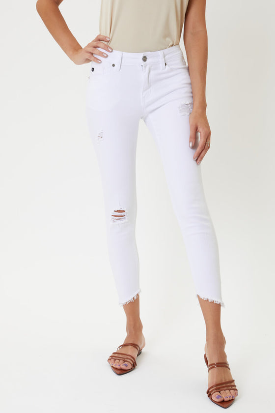 Brianna Mid Rise Ankle Skinny Jeans - Official Kancan USA