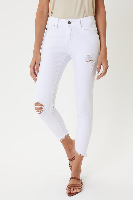 Brianna Mid Rise Ankle Skinny Jeans - Official Kancan USA