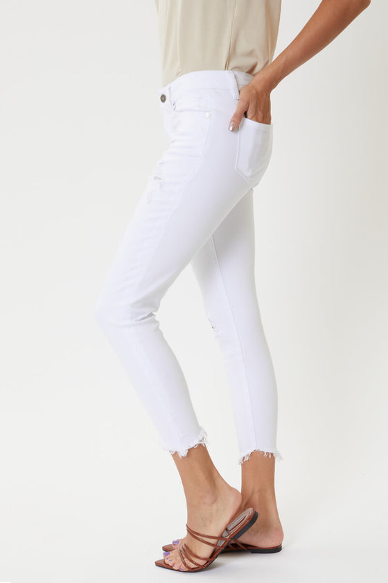 Brianna Mid Rise Ankle Skinny Jeans - Official Kancan USA