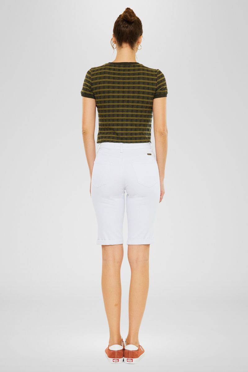 Jade Mid Rise Bermuda Shorts - Official Kancan USA