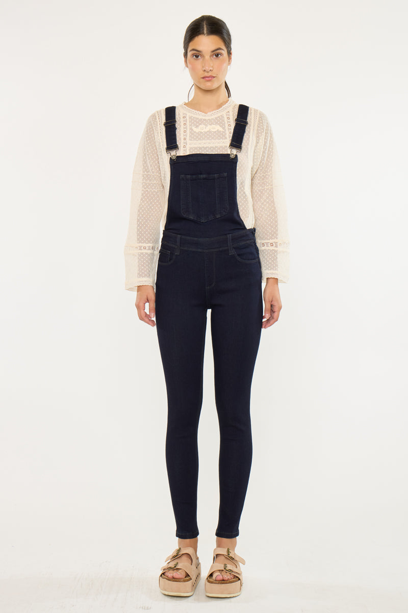 Topanga High Rise Ankle Skinny Overalls