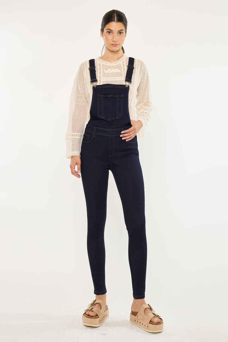 Topanga High Rise Ankle Skinny Overalls