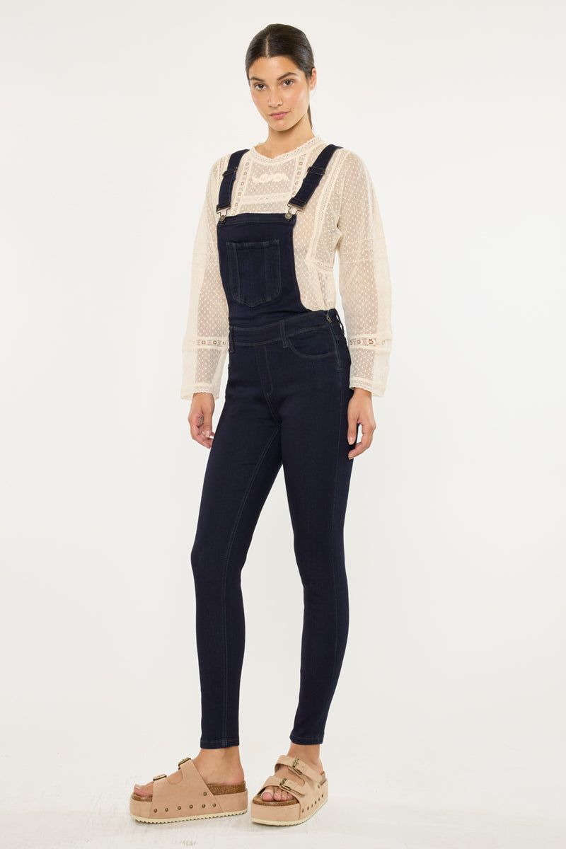 Topanga High Rise Ankle Skinny Overalls