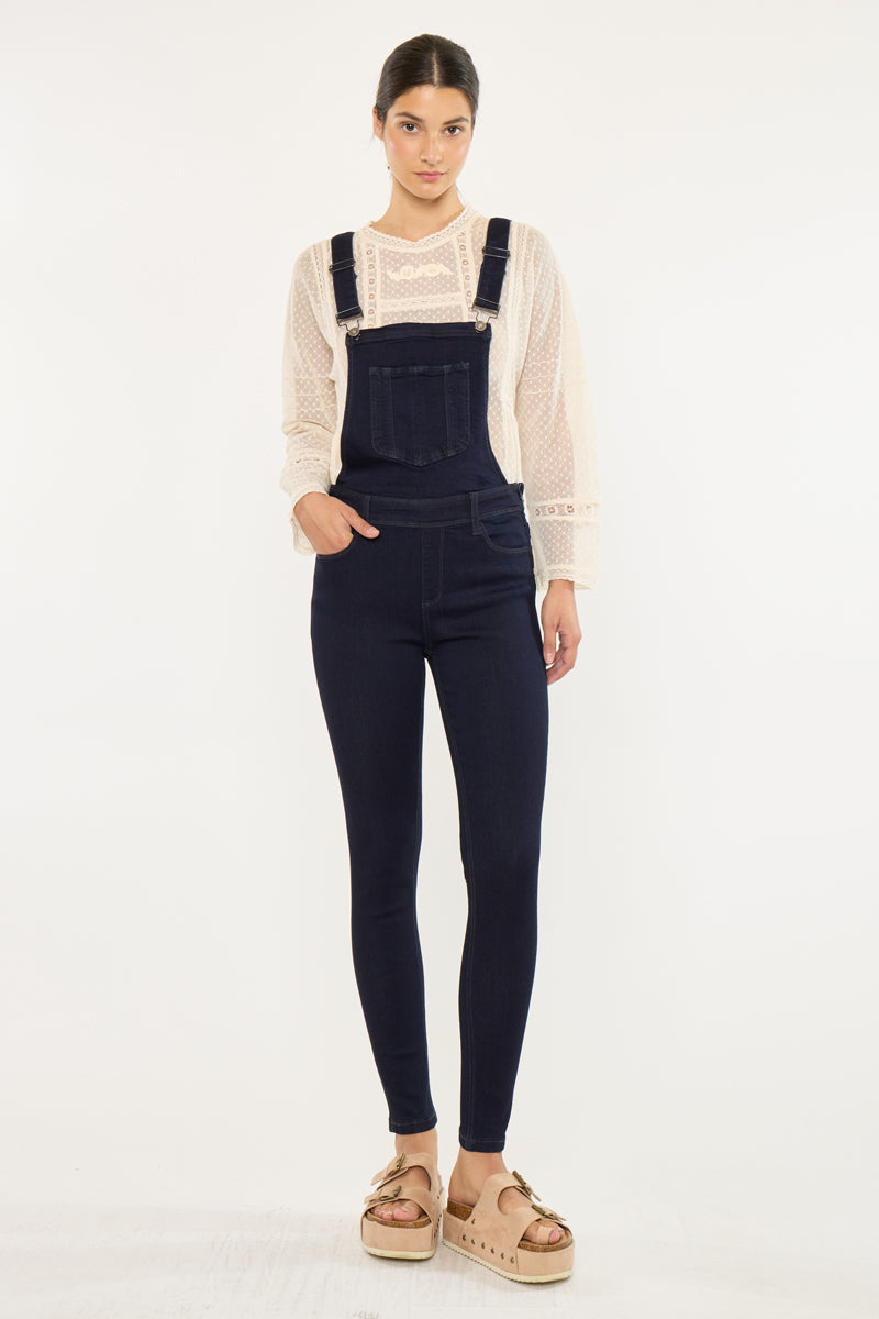 Topanga High Rise Ankle Skinny Overalls
