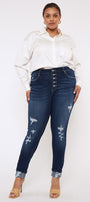 Sabrinah High Rise Super Skinny Jeans (Plus Size) - Official Kancan USA