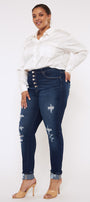 Sabrinah High Rise Super Skinny Jeans (Plus Size) - Official Kancan USA