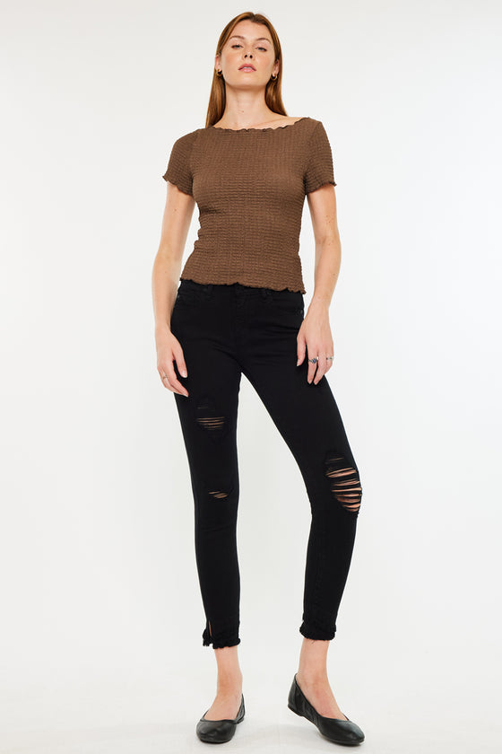 Nala Mid Rise Ankle Skinny Jeans - Official Kancan USA