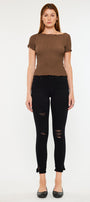 Nala Mid Rise Ankle Skinny Jeans - Official Kancan USA