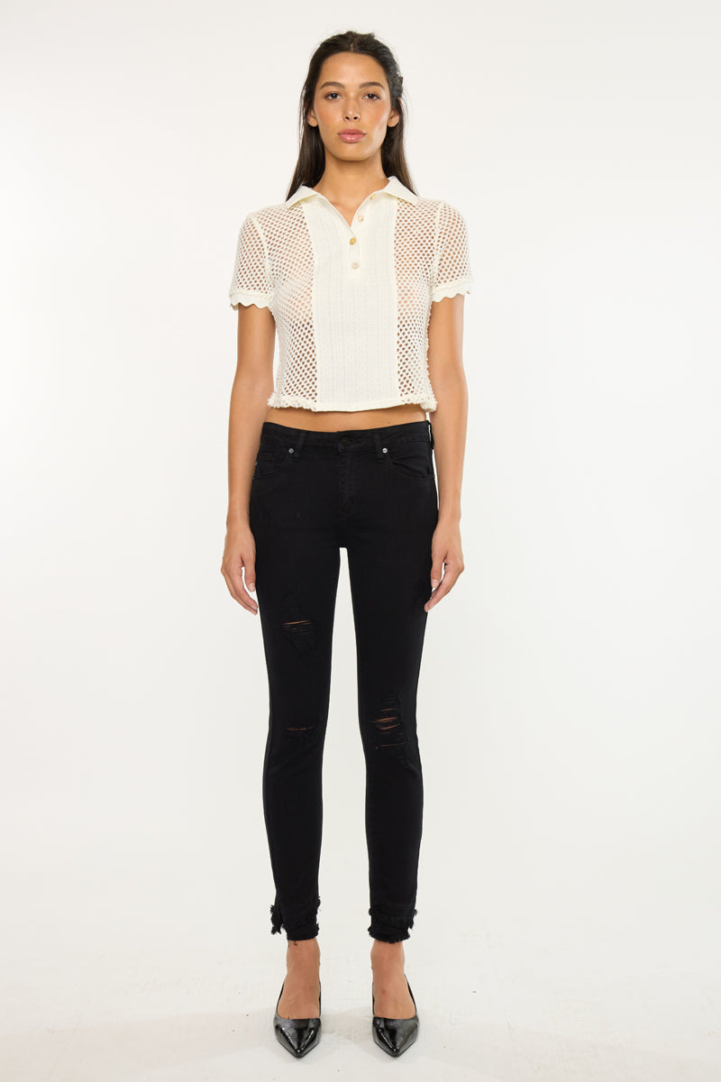 Lana Mid Rise Ankle Skinny Jeans