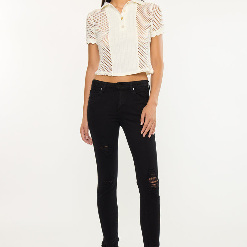 Lana Mid Rise Ankle Skinny Jeans