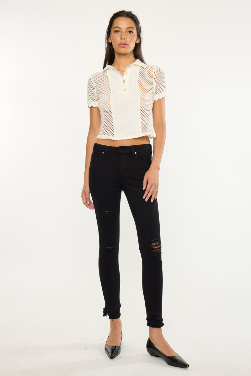 Lana Mid Rise Ankle Skinny Jeans