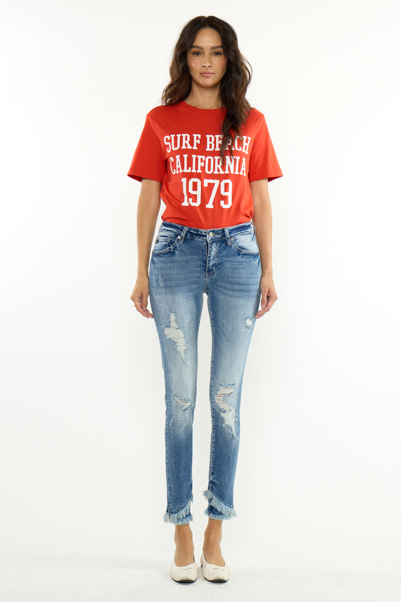 Nala Mid Rise Ankle Skinny