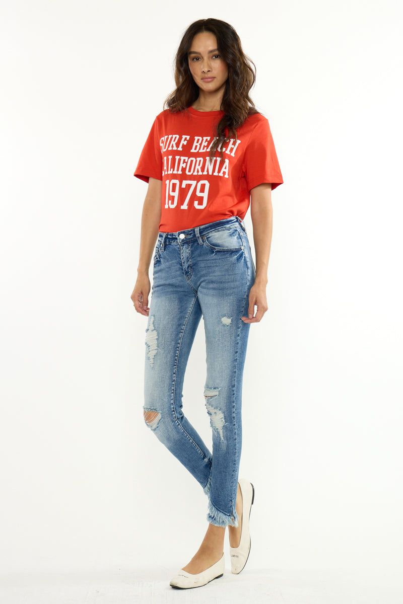 Nala Mid Rise Ankle Skinny