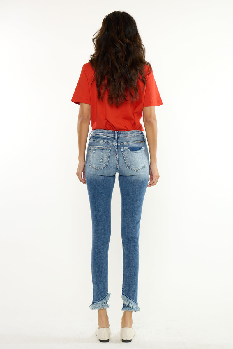 Nala Mid Rise Ankle Skinny