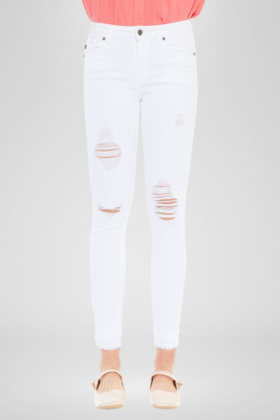 Nala Mid Rise Ankle Skinny Jeans - Official Kancan USA