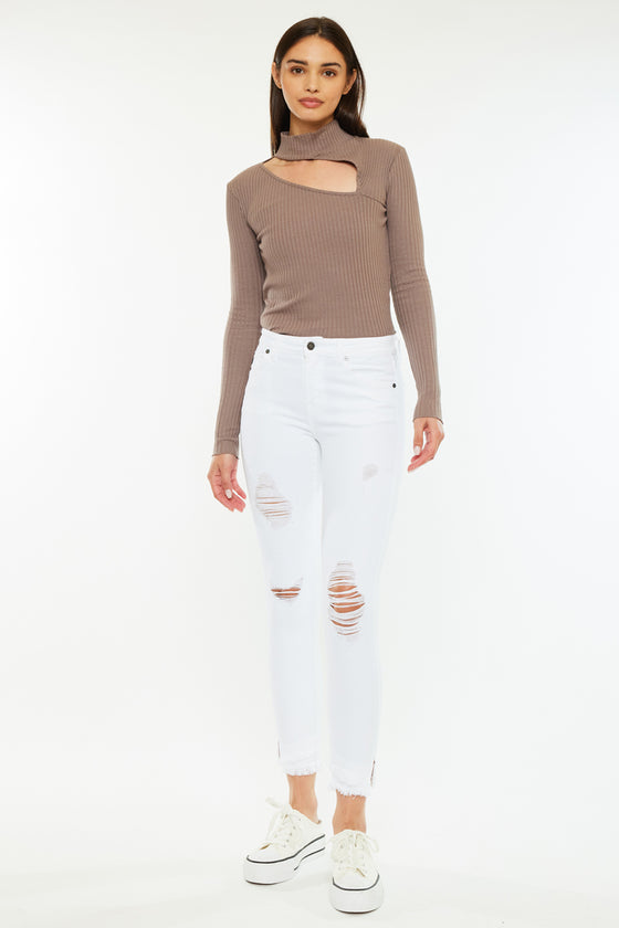 Nala Mid Rise Ankle Skinny Jeans - Official Kancan USA