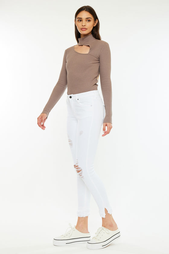 Nala Mid Rise Ankle Skinny Jeans - Official Kancan USA