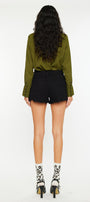 Ethel High Rise Distressed Shorts - Official Kancan USA