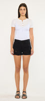 Ethel High Rise Distressed Shorts - Official Kancan USA