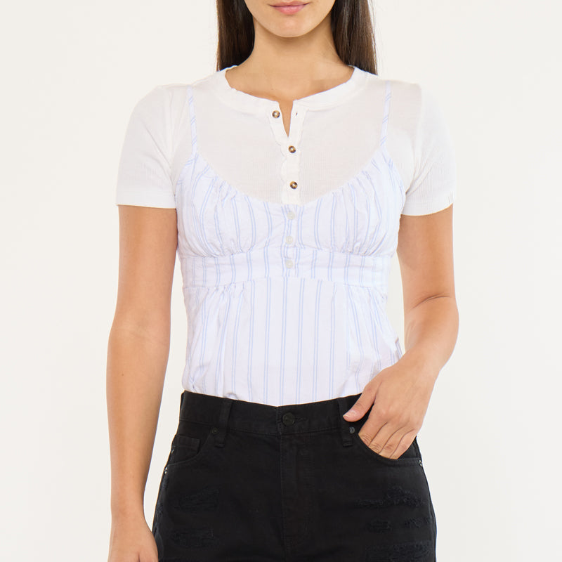 Ethel High Rise Distressed Shorts - Official Kancan USA