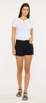 Ethel High Rise Distressed Shorts - Official Kancan USA