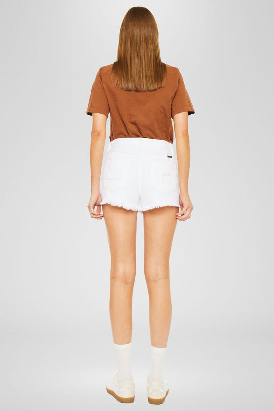 Ethel High Rise Distressed Shorts - Official Kancan USA