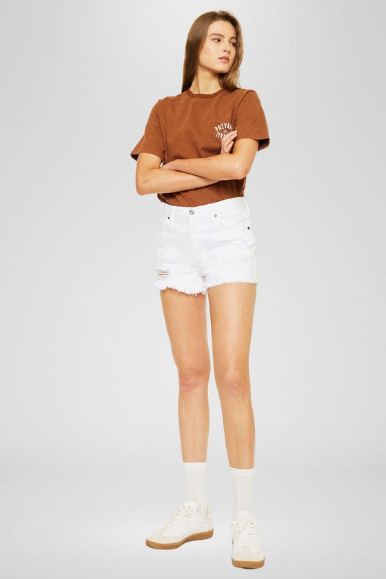 Ethel High Rise Distressed Shorts - Official Kancan USA