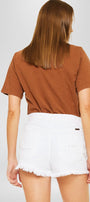 Ethel High Rise Distressed Shorts - Official Kancan USA
