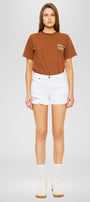 Ethel High Rise Distressed Shorts - Official Kancan USA