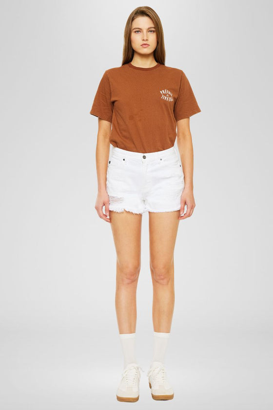 Ethel High Rise Distressed Shorts - Official Kancan USA