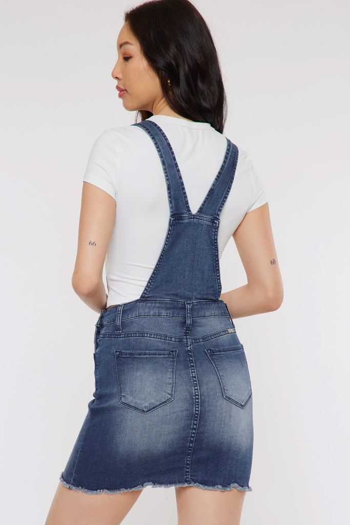 Kancan Lala Overall Skirt Medium Wash L