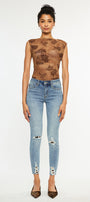 Gemma High Rise Ankle Skinny Jeans - Official Kancan USA