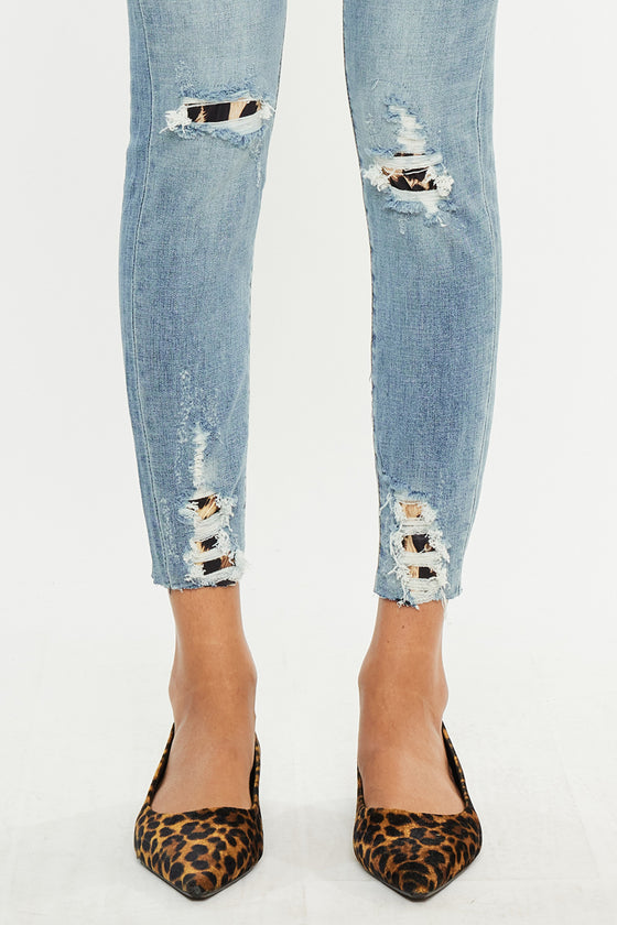 Gemma High Rise Ankle Skinny Jeans