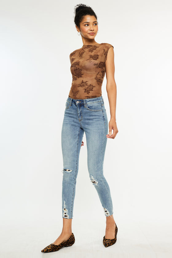 Gemma High Rise Ankle Skinny Jeans