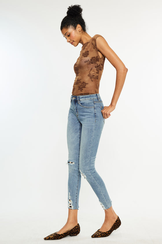 Gemma High Rise Ankle Skinny Jeans