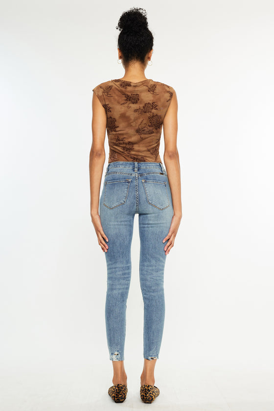 Gemma High Rise Ankle Skinny Jeans