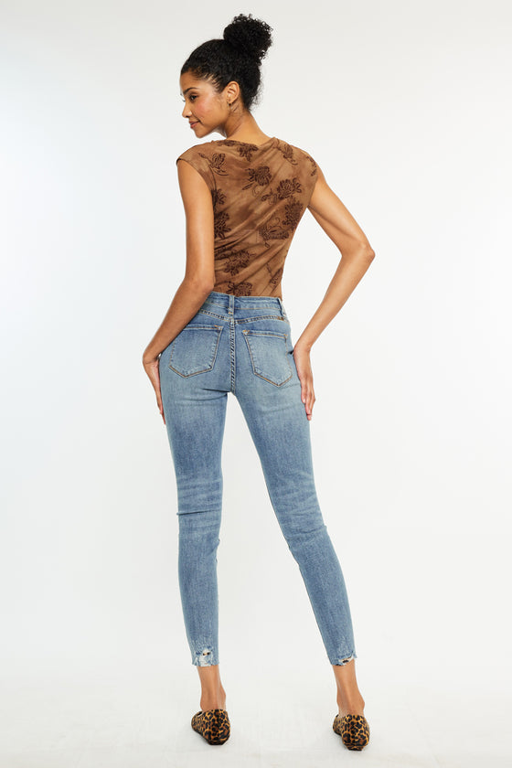 Gemma High Rise Ankle Skinny Jeans