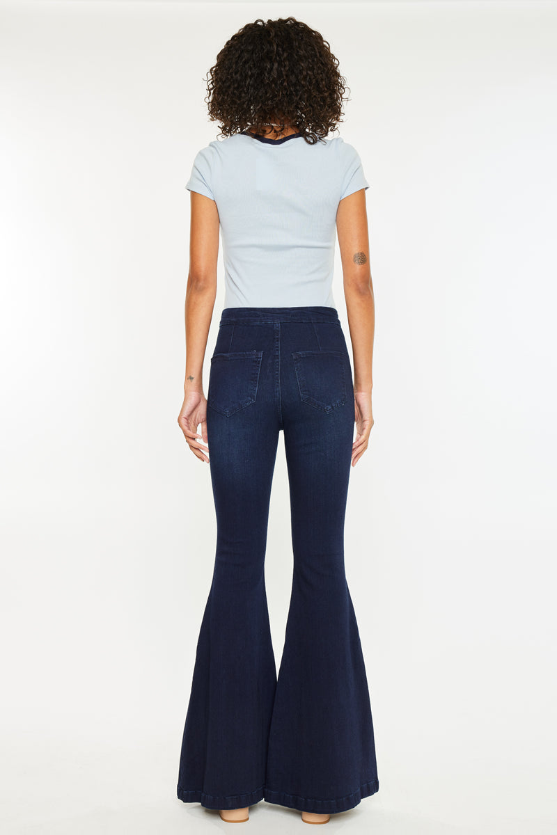 Jainey High Rise Flare Jeans - Official Kancan USA