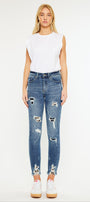 Carlita High Rise Ankle Skinny Jeans - Official Kancan USA