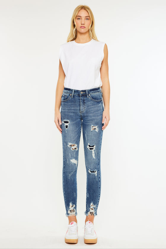 Carlita High Rise Ankle Skinny Jeans - Official Kancan USA
