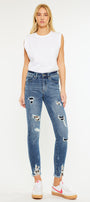 Carlita High Rise Ankle Skinny Jeans - Official Kancan USA