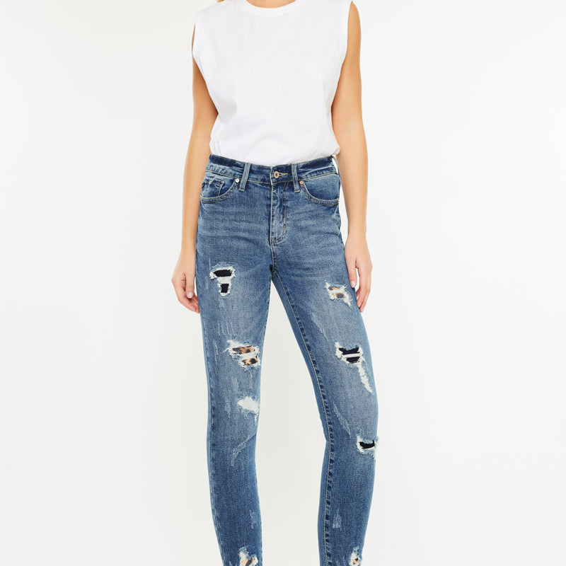 Carlita High Rise Ankle Skinny Jeans - Official Kancan USA