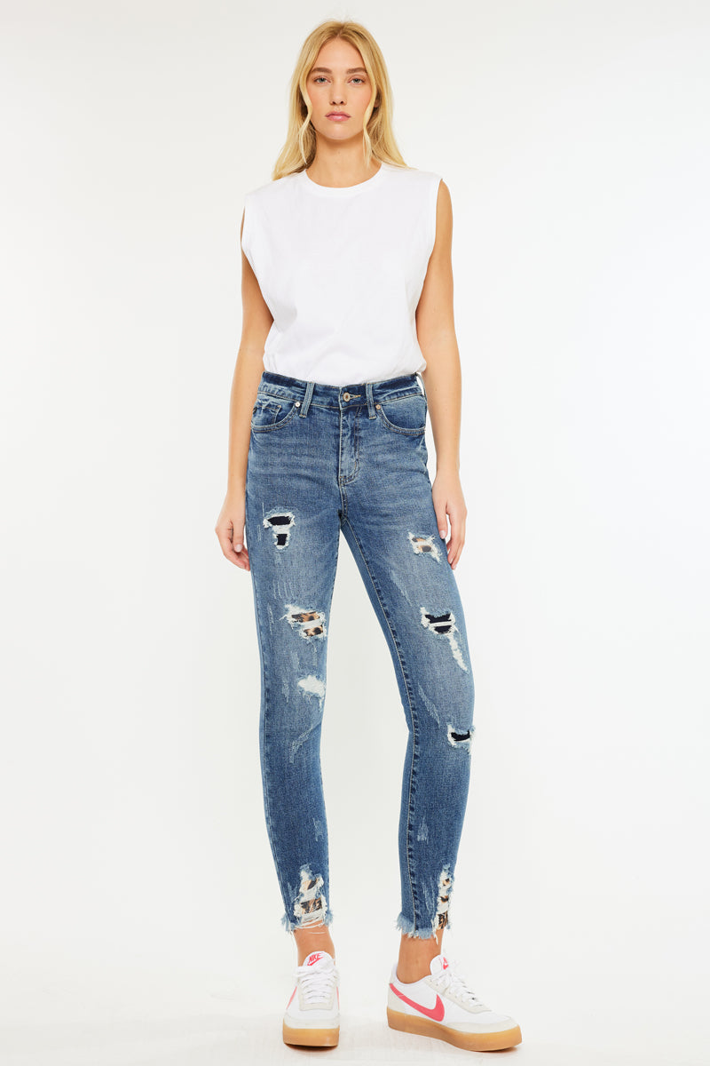 Carlita High Rise Ankle Skinny Jeans - Official Kancan USA