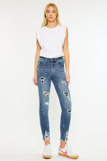  Carlita High Rise Ankle Skinny Jeans - Official Kancan USA