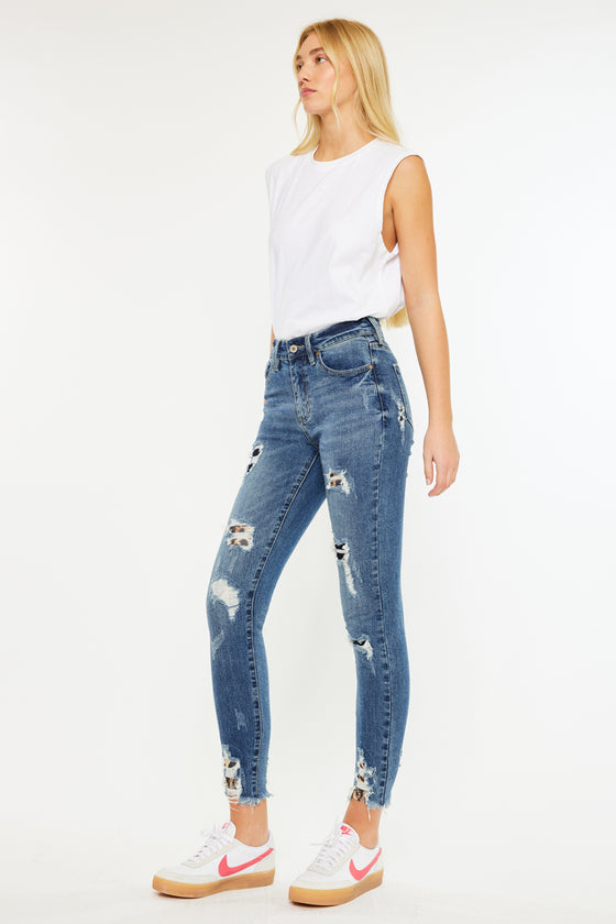 Carlita High Rise Ankle Skinny Jeans - Official Kancan USA