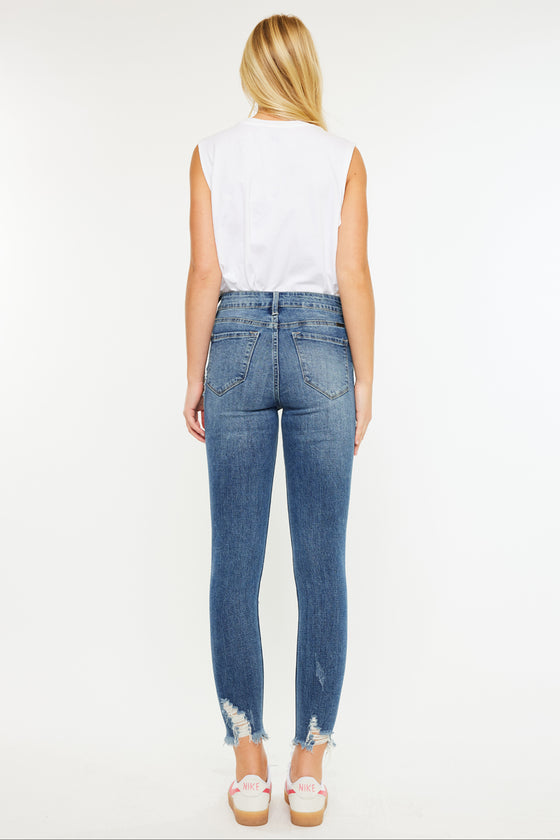 Carlita High Rise Ankle Skinny Jeans - Official Kancan USA