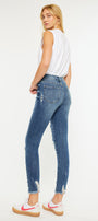 Carlita High Rise Ankle Skinny Jeans - Official Kancan USA