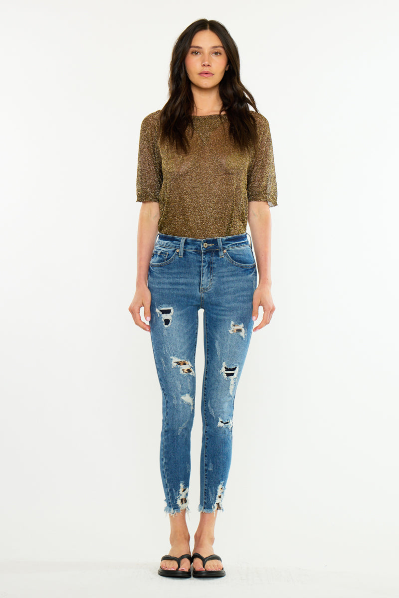 Carlita High Rise Ankle Skinny